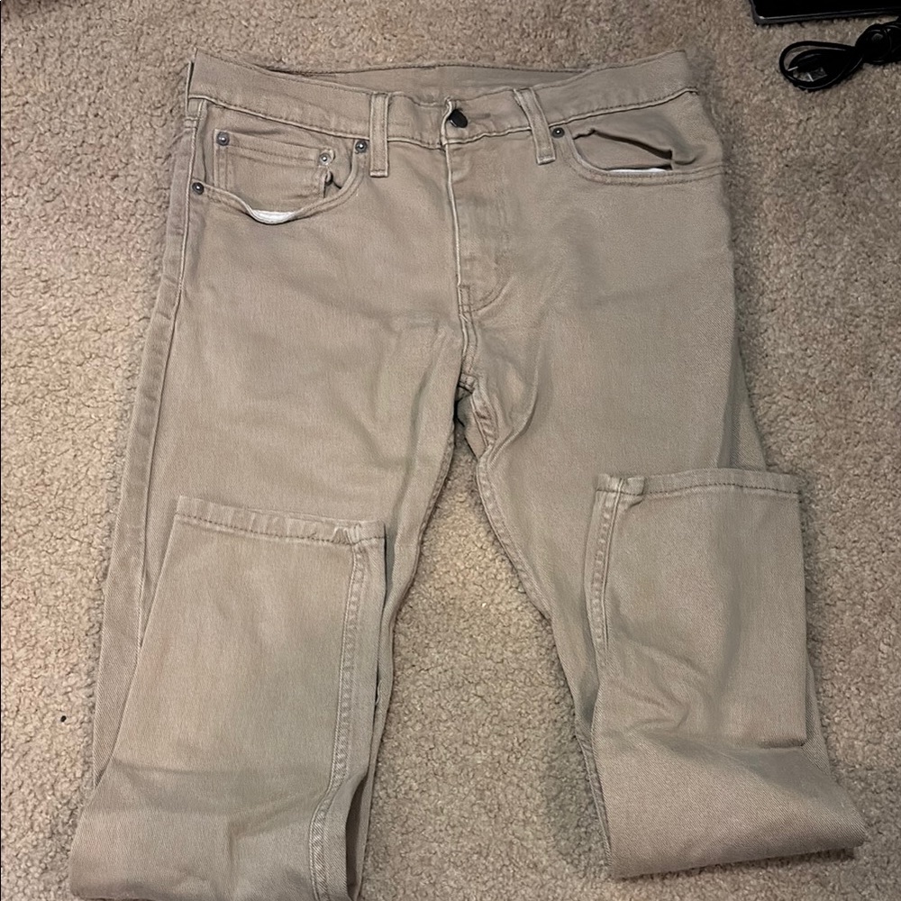 Levi's Tan Denim Jeans